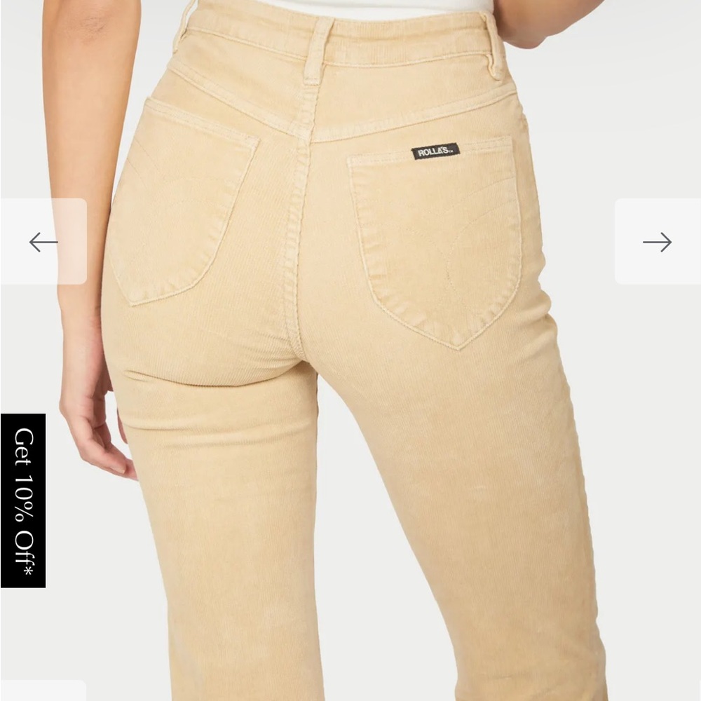 ROLLA'S Tan Boot Cut Pants - Picture 2 of 6